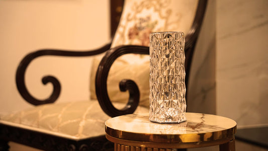 Iridescent Touch Lamp – 6-Color Adjustable LED (8")